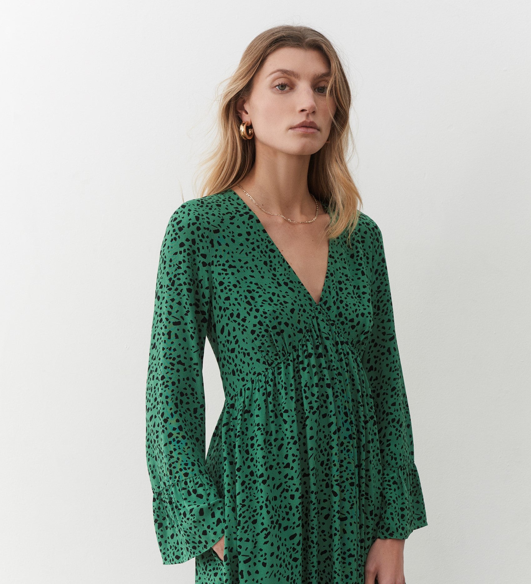 Laura Green Animal Print Midi Dress Finery London