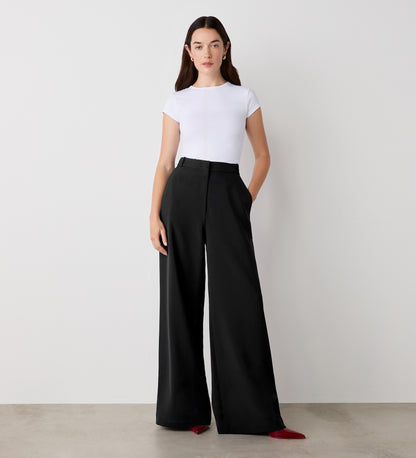 Addie Black Wide Leg Trousers