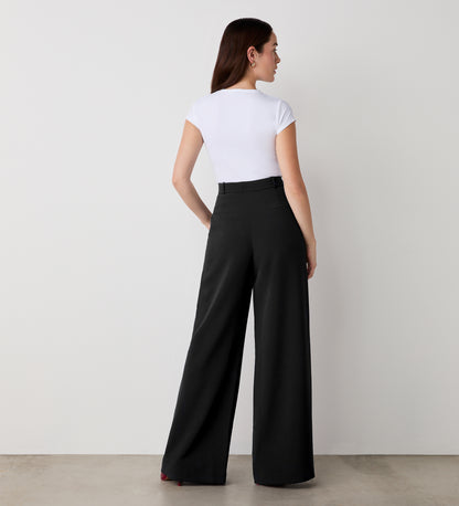 Addie Black Wide Leg Trousers