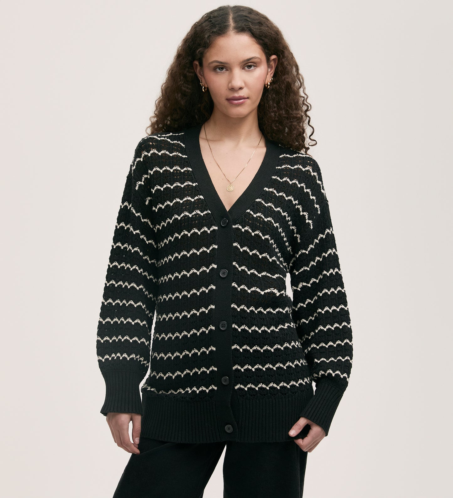 Alena Black Cardigan