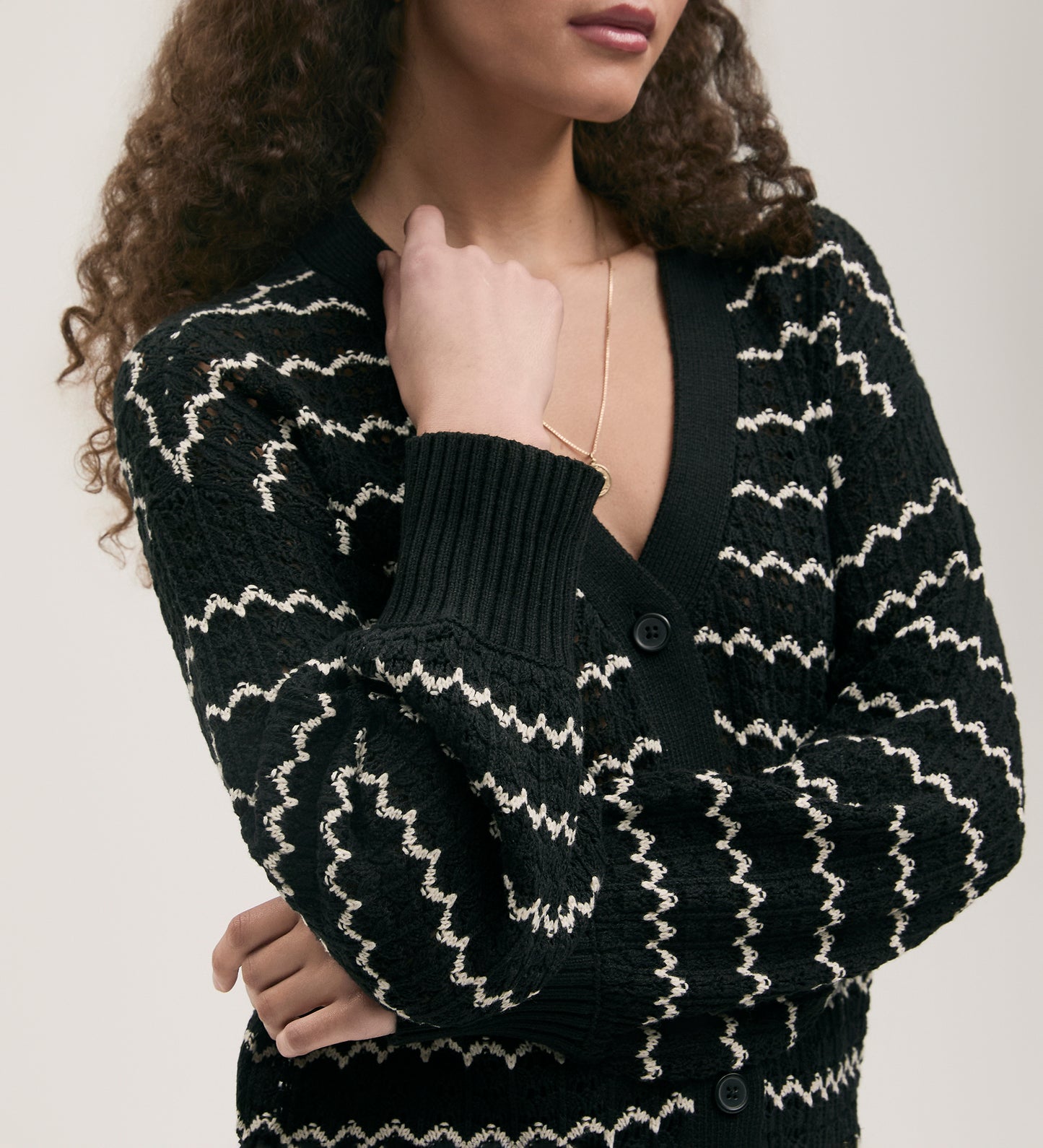 Alena Black Cardigan