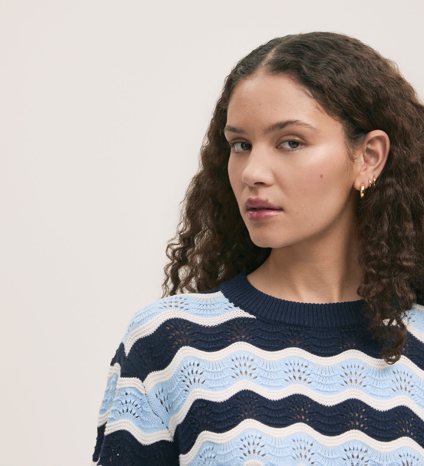 Antonia Blue Stripe Jumper