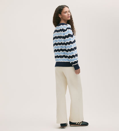 Antonia Blue Stripe Jumper