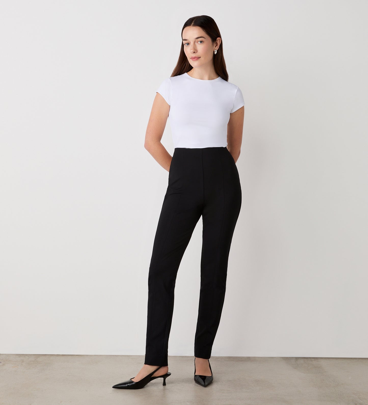 Cleo Black Ponte Jersey Leggings