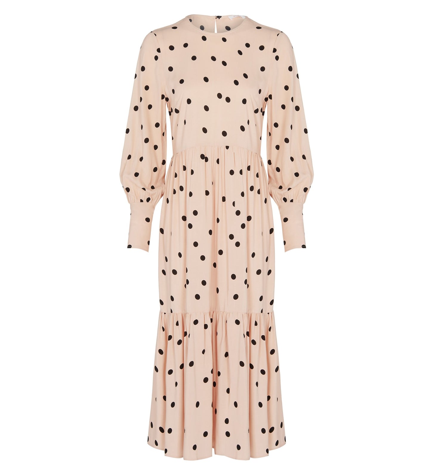 Bella Midi Pink Spot Dress