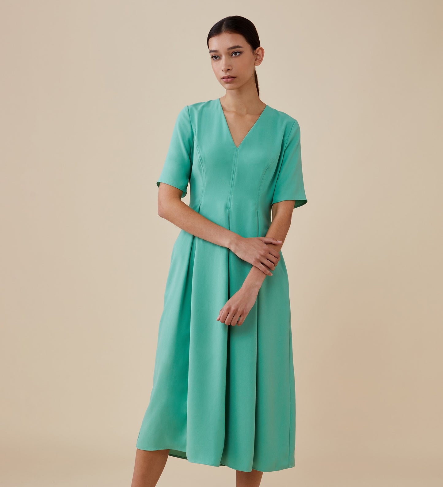 Melly Midi Duck Egg Dress