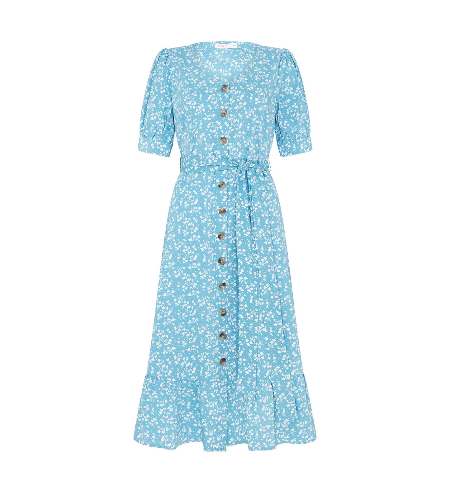 Tove Midi Blue Ditsy Dress