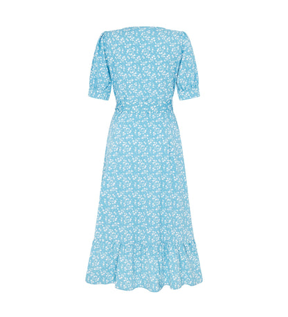 Tove Midi Blue Ditsy Dress