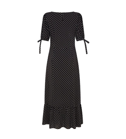 Ruby Midi Black Spot Dress