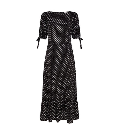 Ruby Midi Black Spot Dress