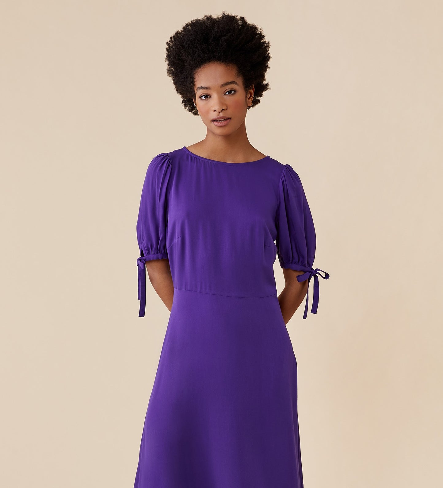 Ruby Purple Midi Dress