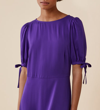 Ruby Purple Midi Dress