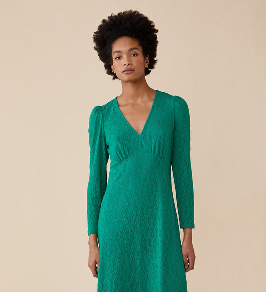 Rhea Midi Jade Dress