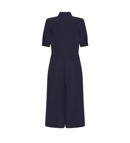 Kalea Navy Culotte Jumpsuit