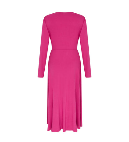 Niamh Jersey Pink Midi Dress