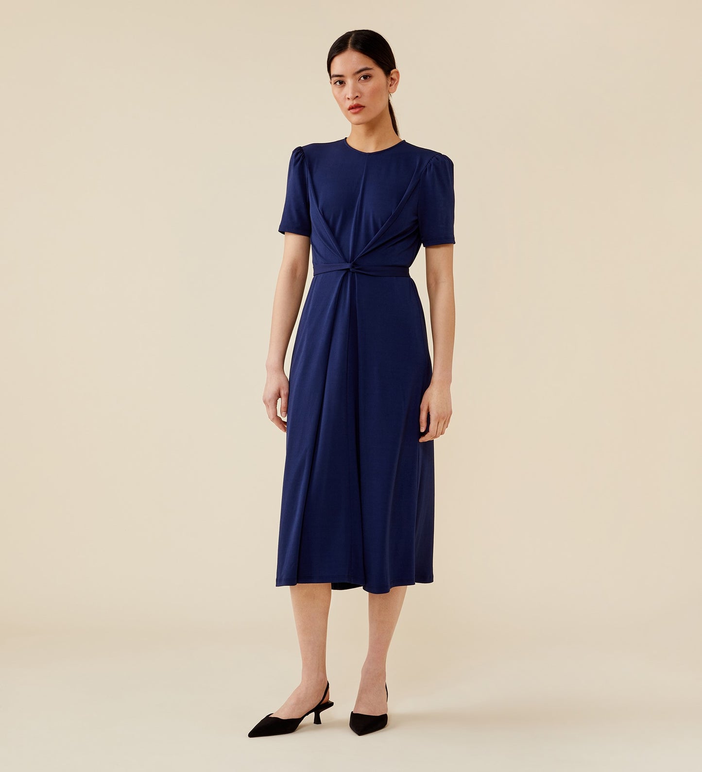 Otto Navy Midi Dress