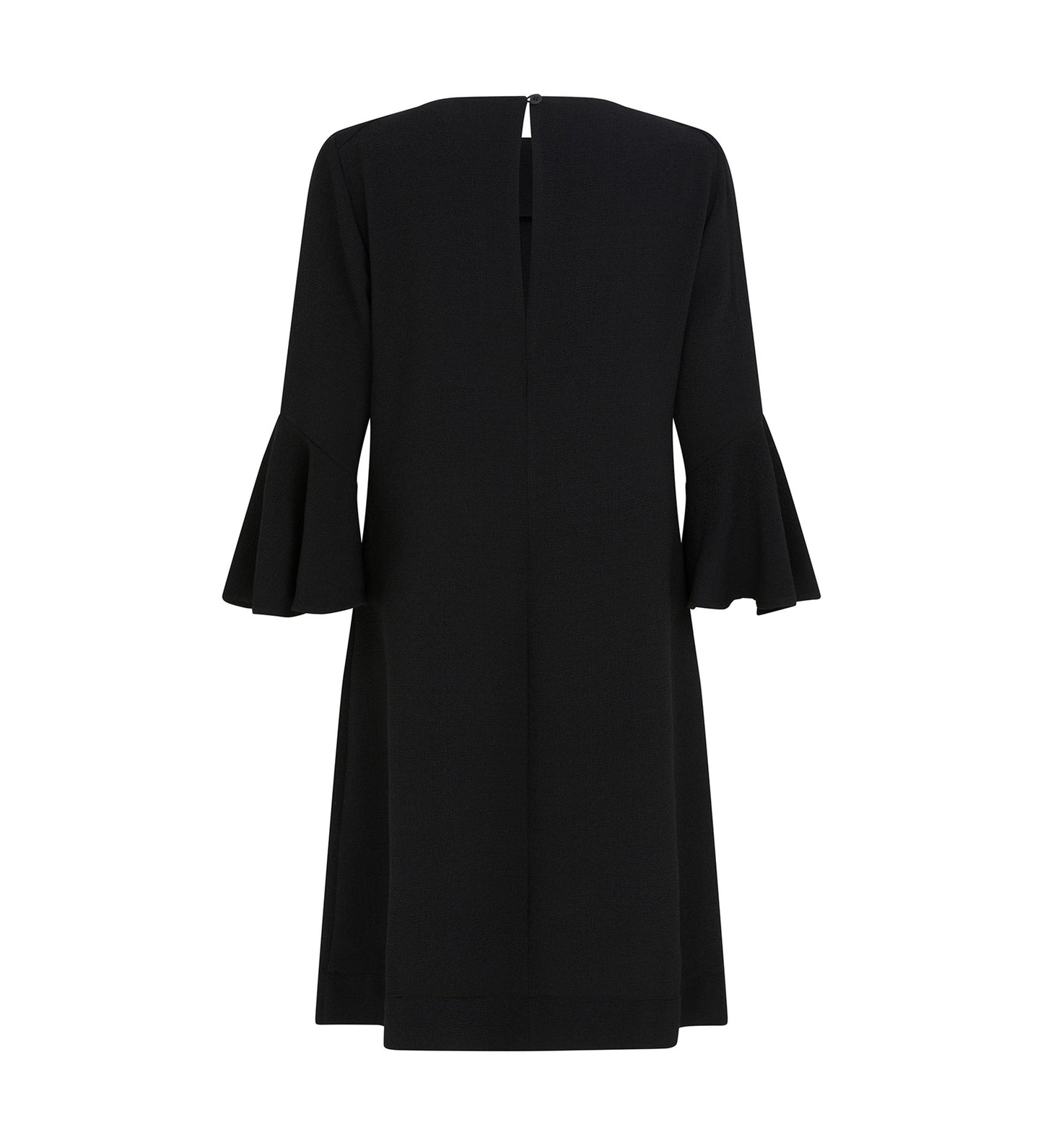 Izzy Black Crepe Midi Dress