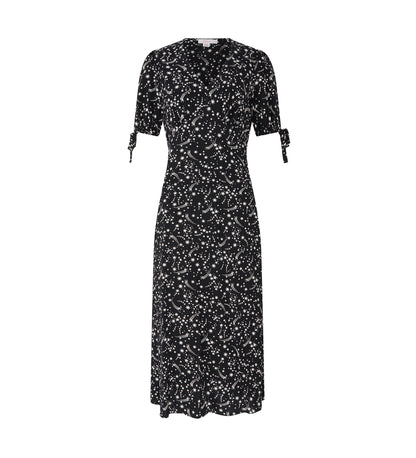 Claire Black Stars Midi Dress