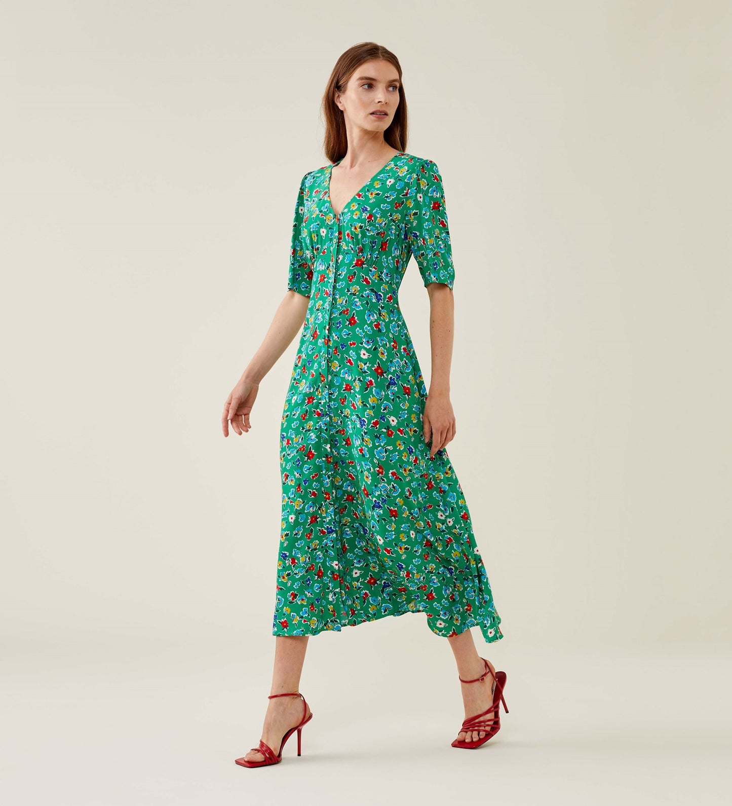 Camilla Green Daisy Midi Dress