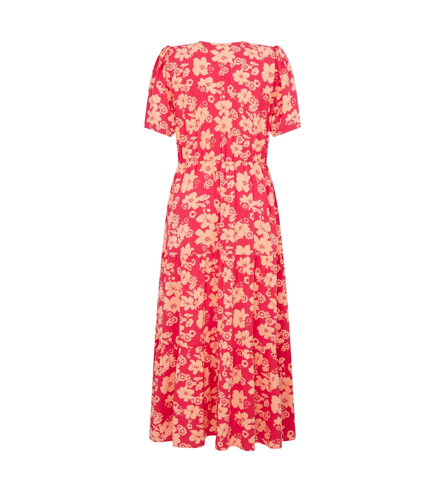 Amara Pink Blooms Midi Dress LENZING™ ECOVERO™