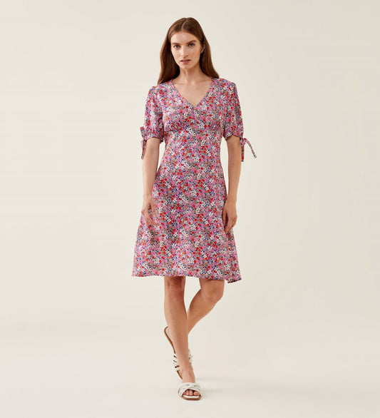 Jude Blue Floral Midi Dress