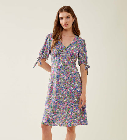 Jude Green Floral Midi Dress