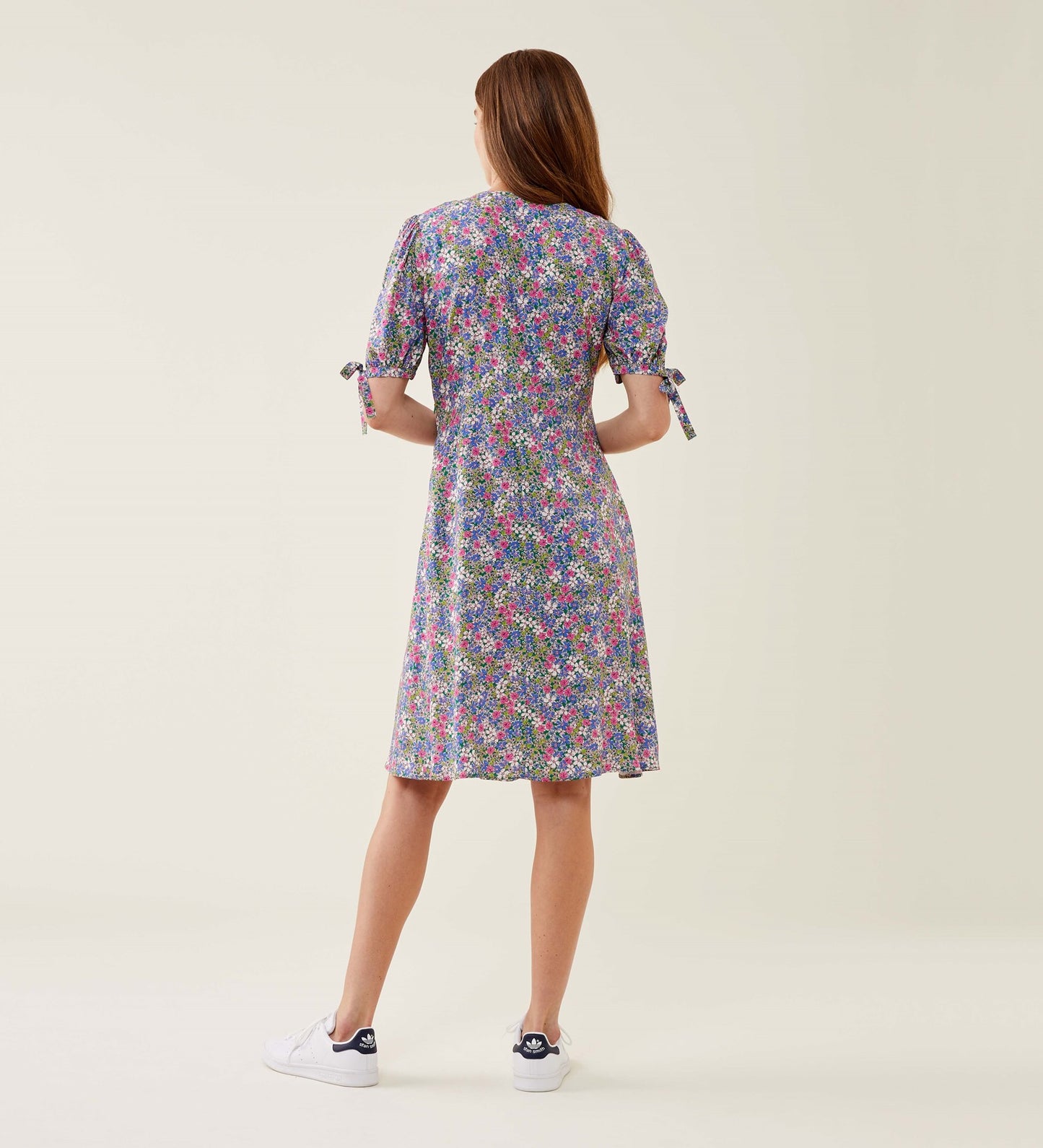 Jude Green Floral Midi Dress