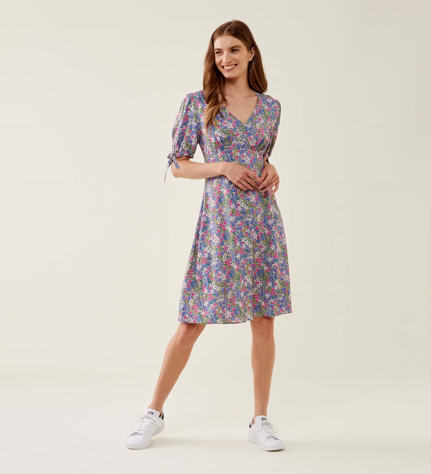 Jude Green Floral Midi Dress