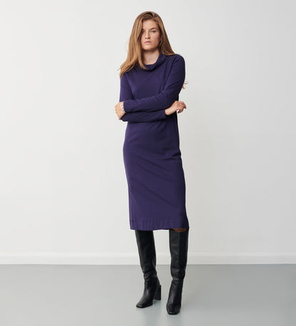 Ingrid Eclipse Navy Ponte Jersey Midi Dress