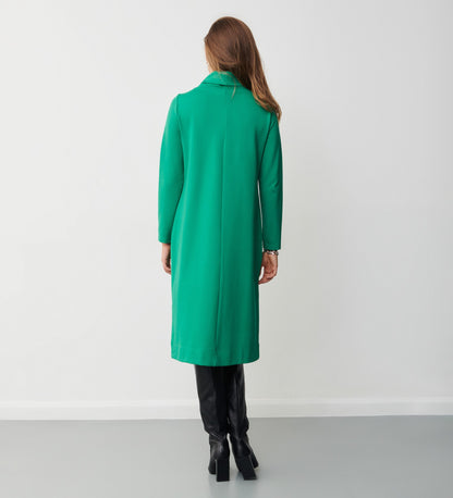 Ingrid Green Ponte Jersey Midi Dress