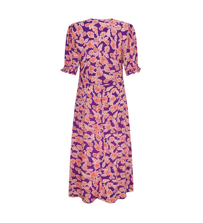 Orion Midi Purple Floral Dress