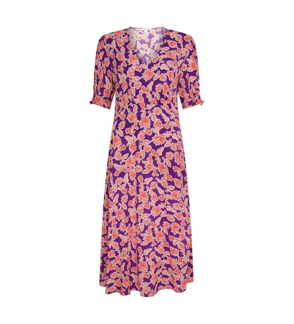 Orion Midi Purple Floral Dress