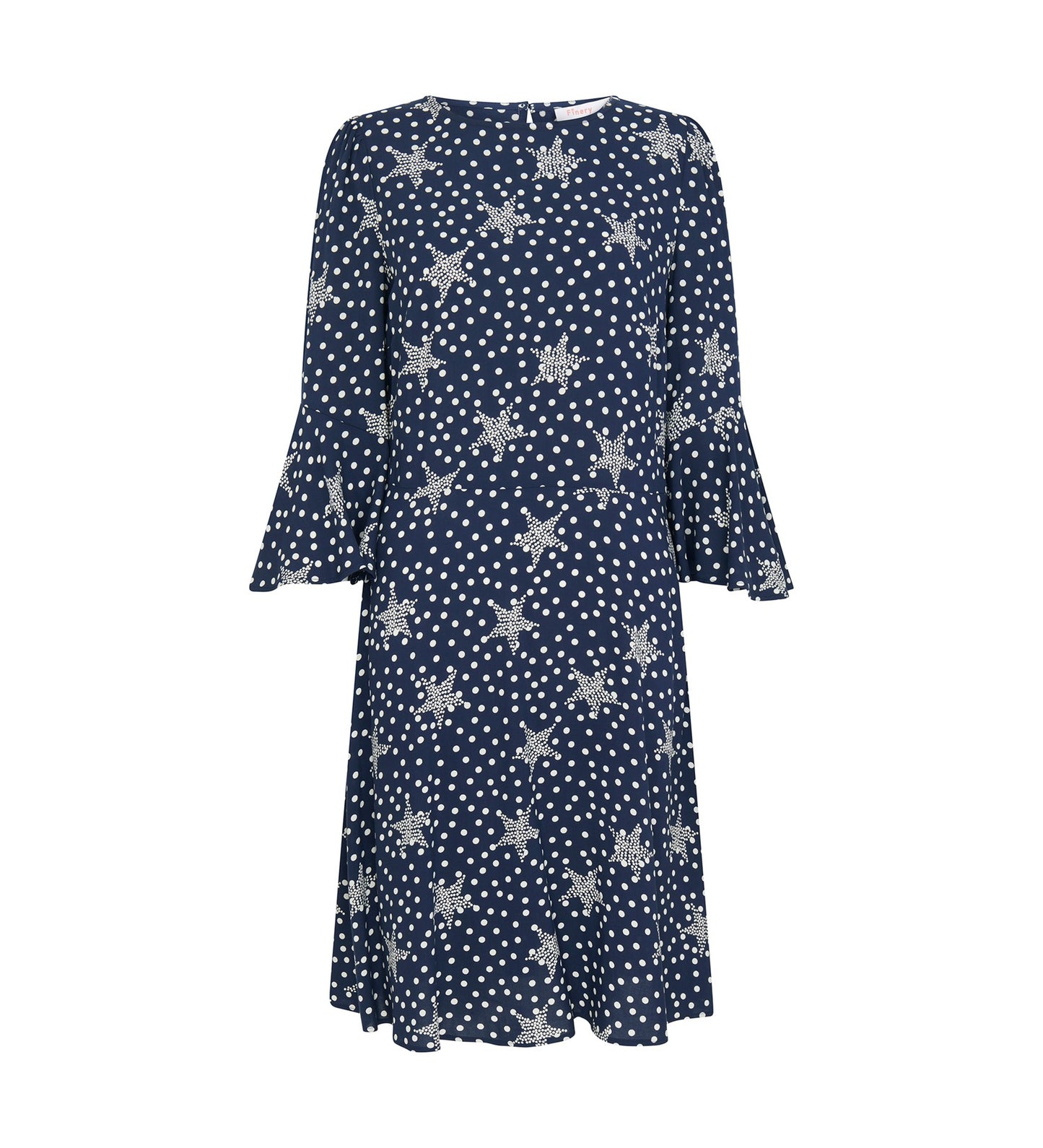 Quinn Navy Stars Midi Dress