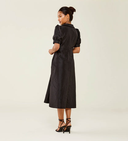 Eara Taffeta Midi Dress