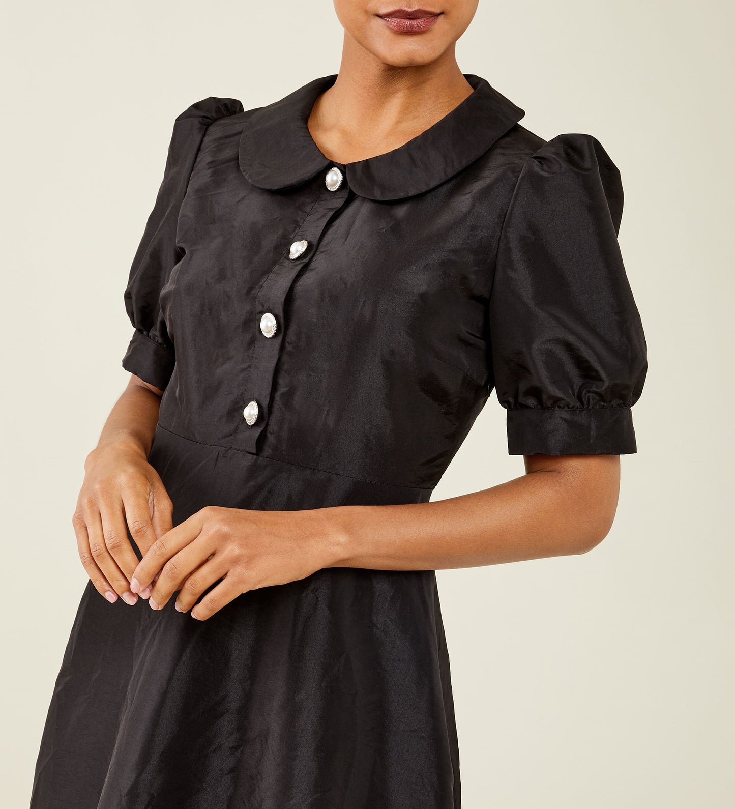 Eara Taffeta Midi Dress