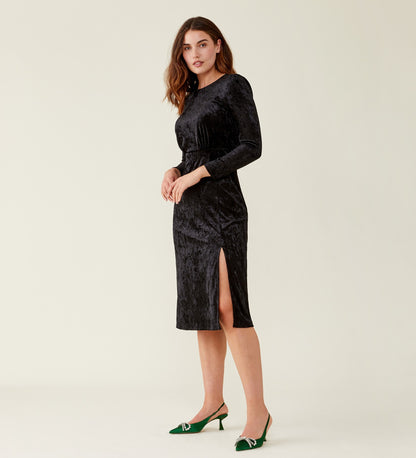 Abel Black Velvet Dress