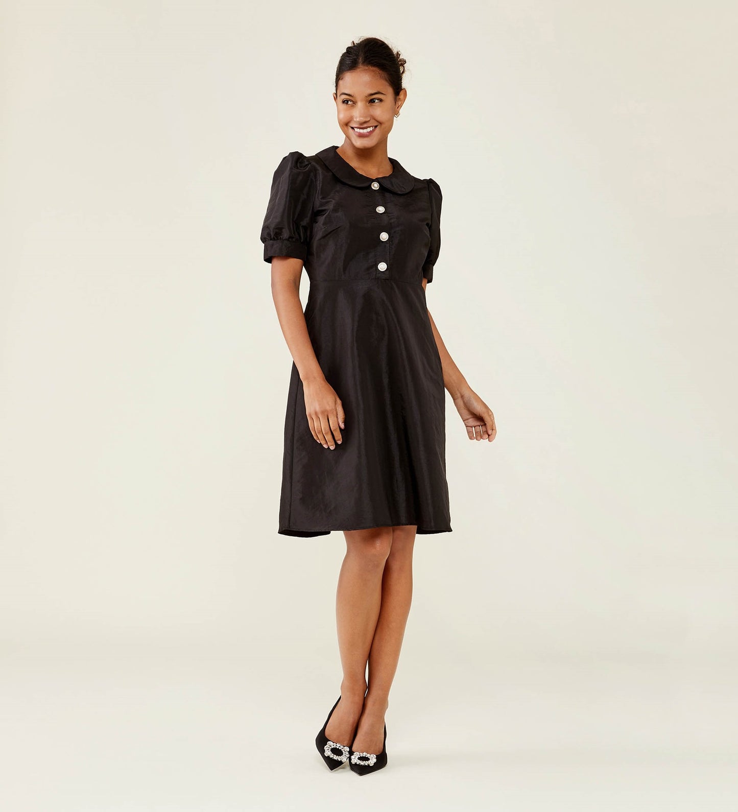 Posy Taffeta Knee Length Dress