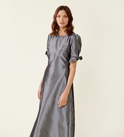 Liora Taffeta Midi Dress