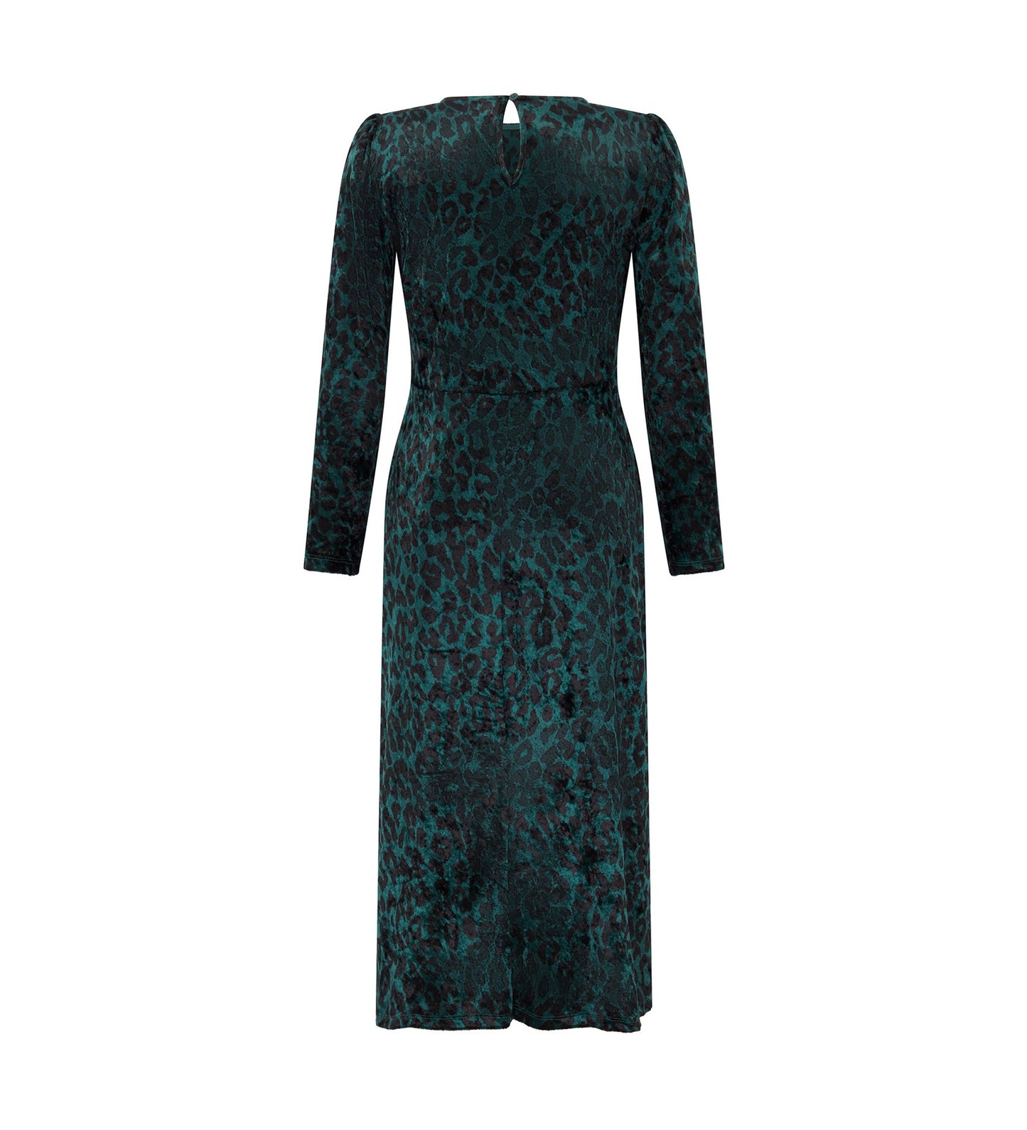 Abel Green Leopard Velvet Dress