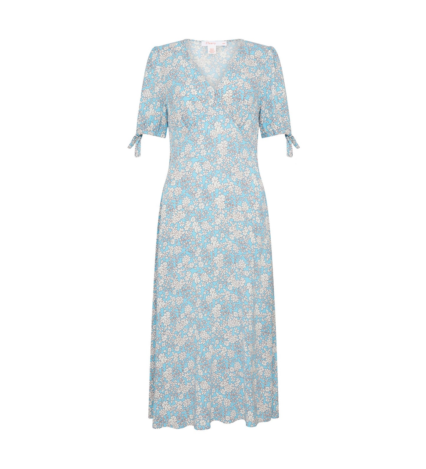 Claire Blue Ditsy Midi Dress