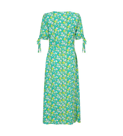 Claire Green Daisy Print Midi Dress