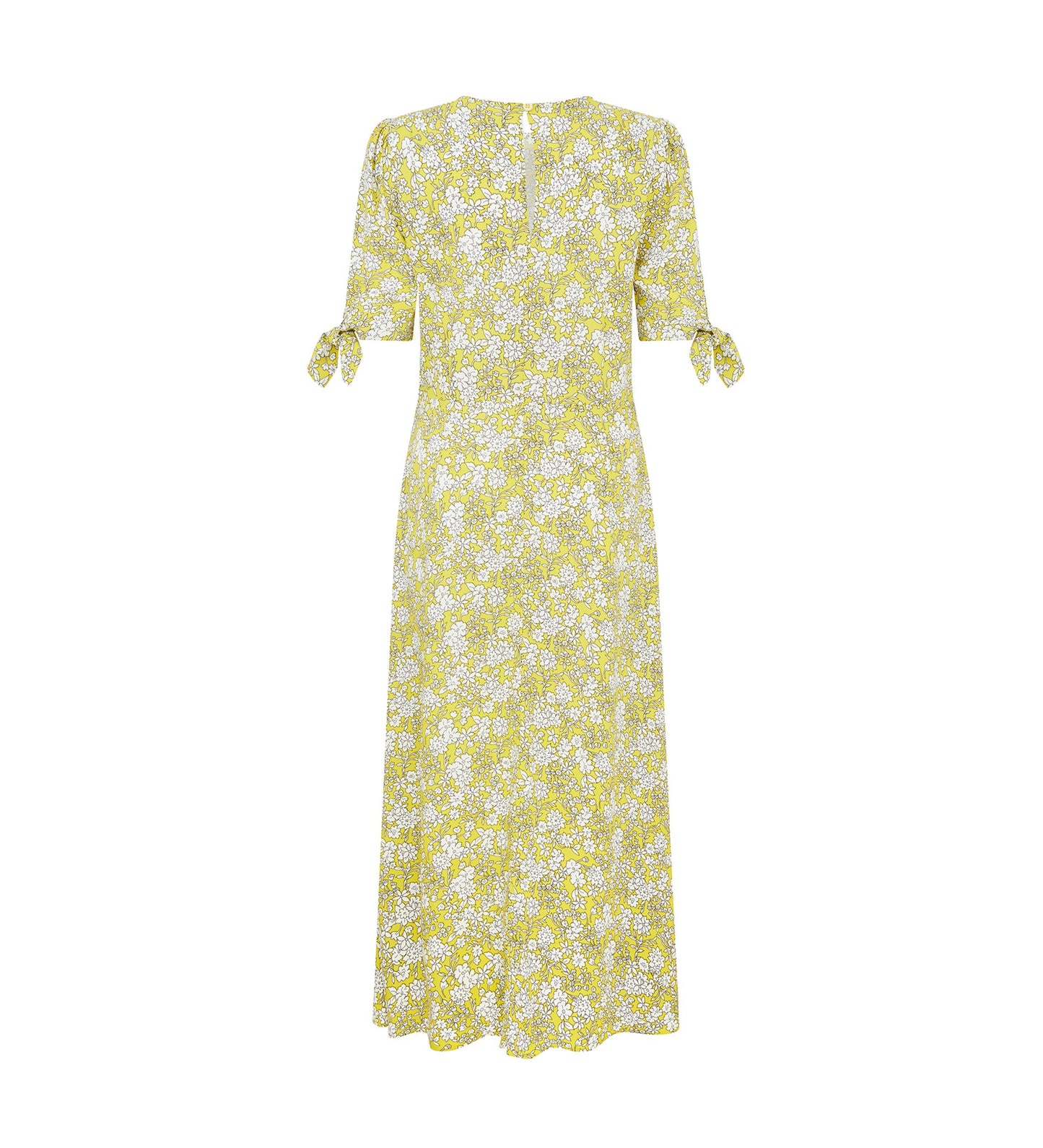 Caley Lime Floral Midi Dress