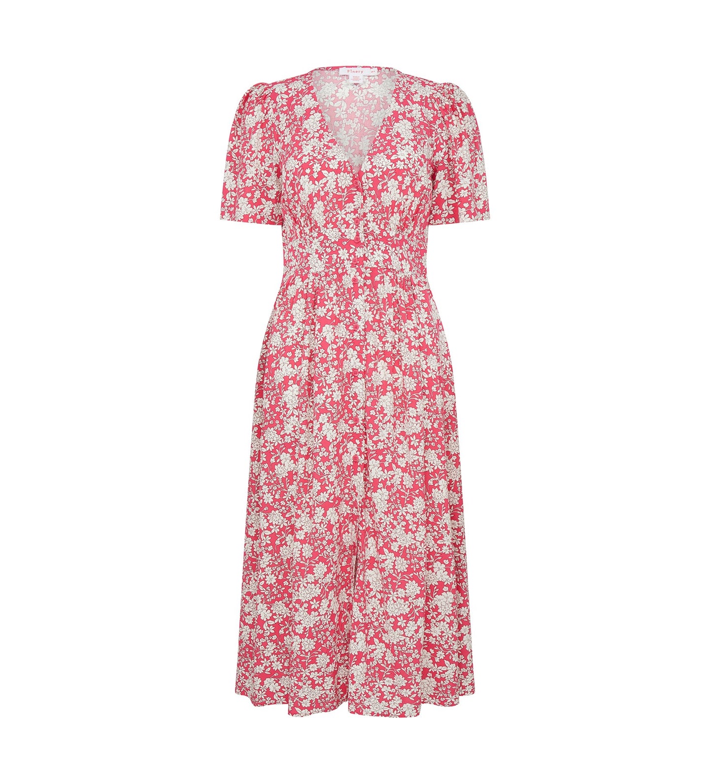 Petulia Pink Ditsy Midi Dress