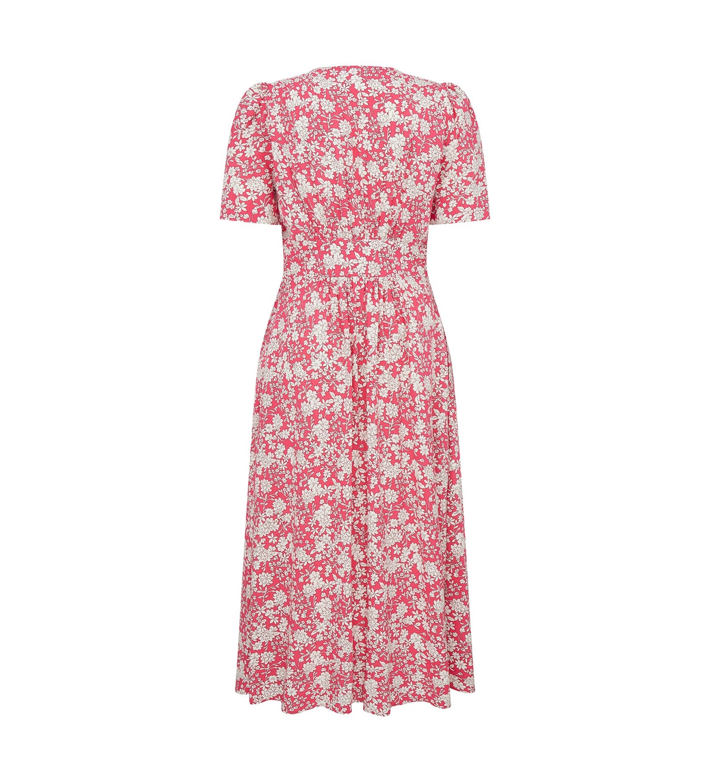 Petulia Pink Ditsy Midi Dress