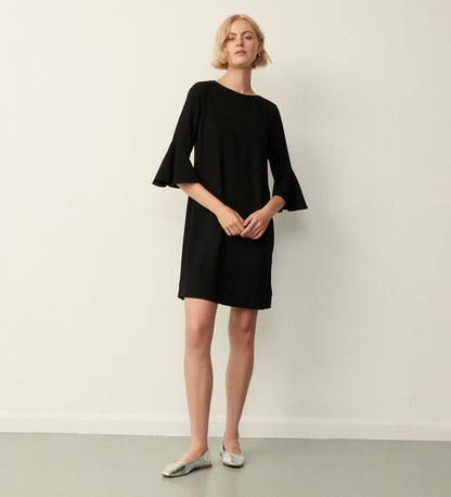 Izzy Black Knee Length Dress