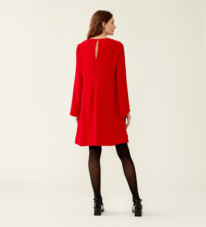 Rangel Red Crepe Dress