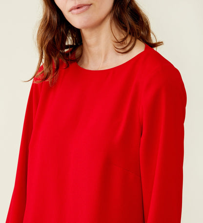 Rangel Red Crepe Dress