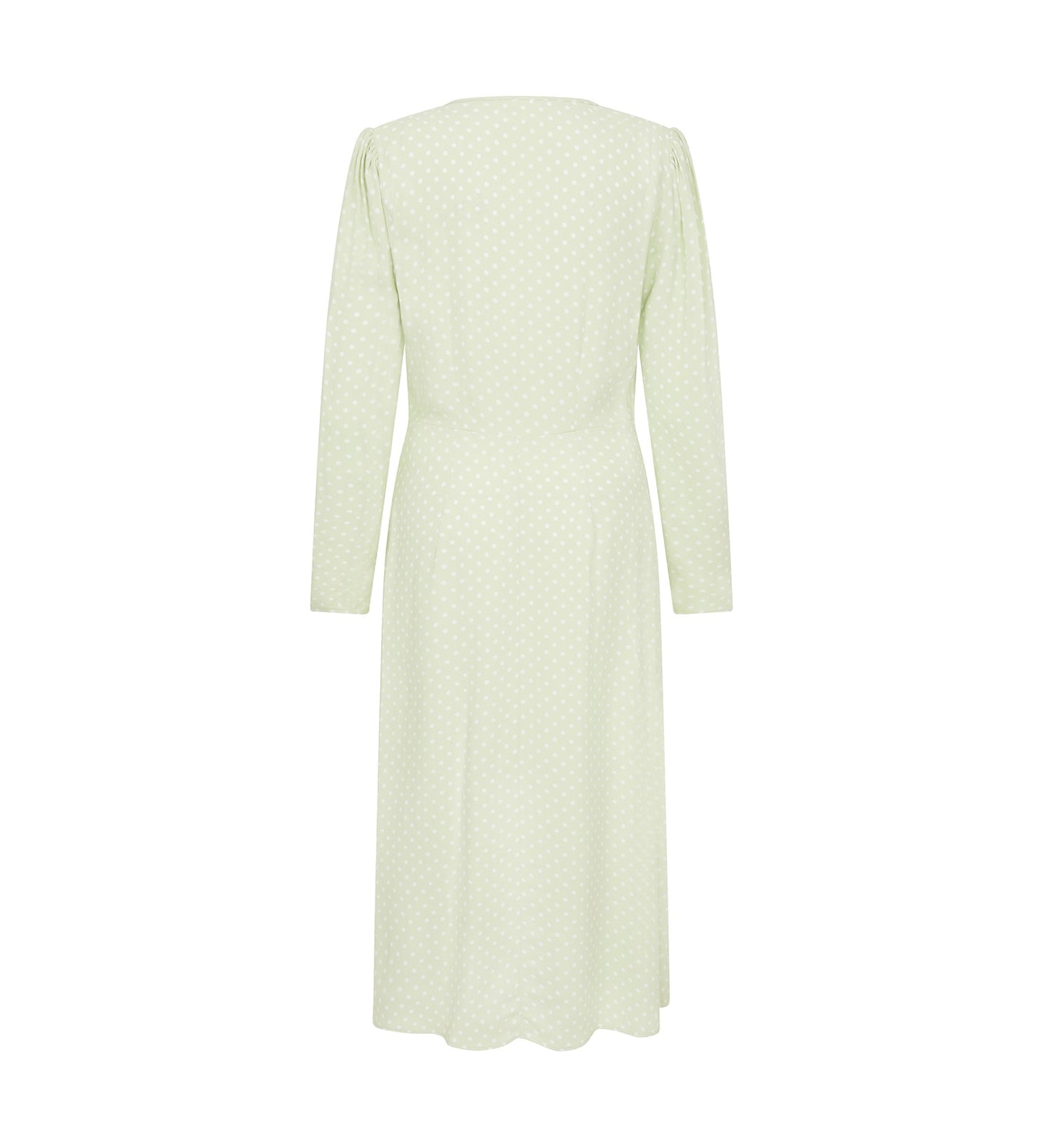 Lina Lime Spot Midi Dress