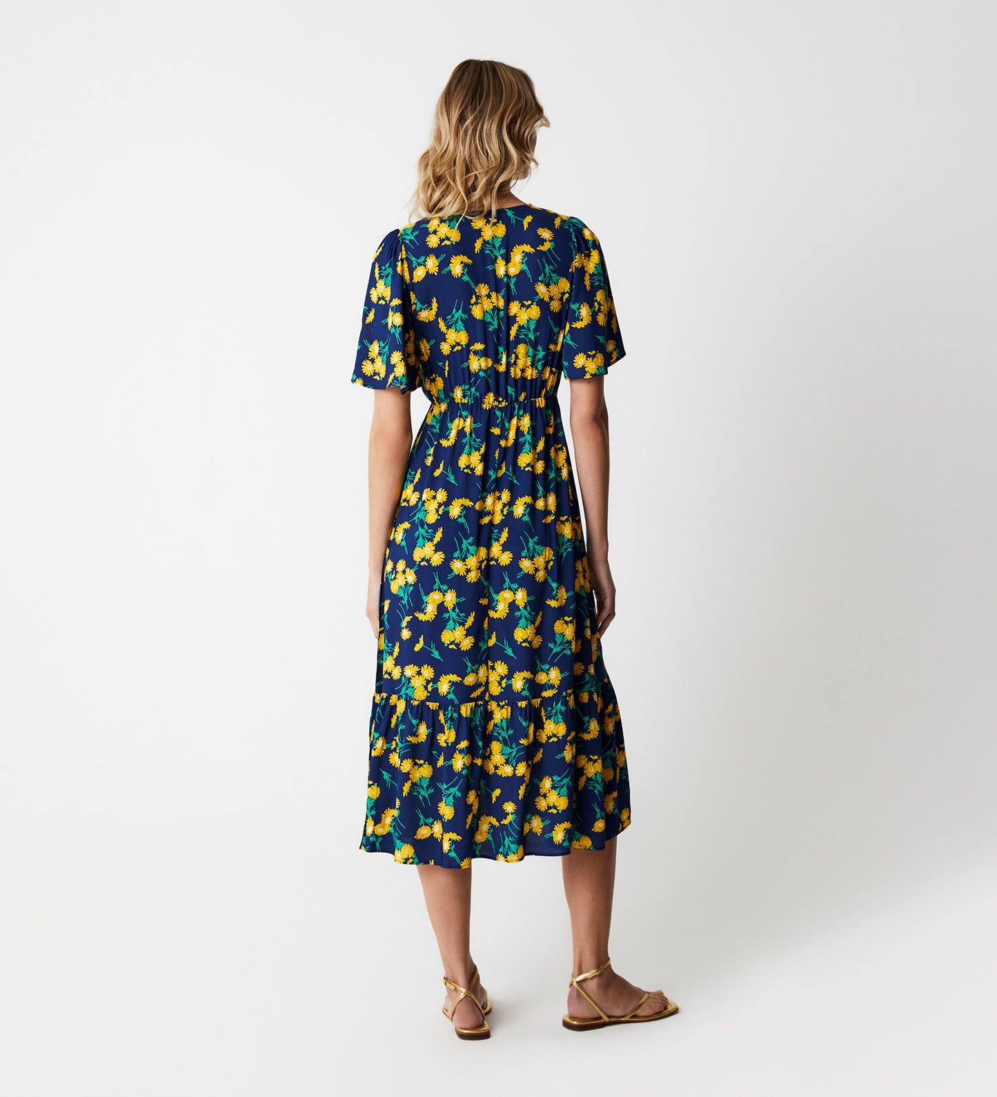 Alexia Navy Daisy Midi Dress