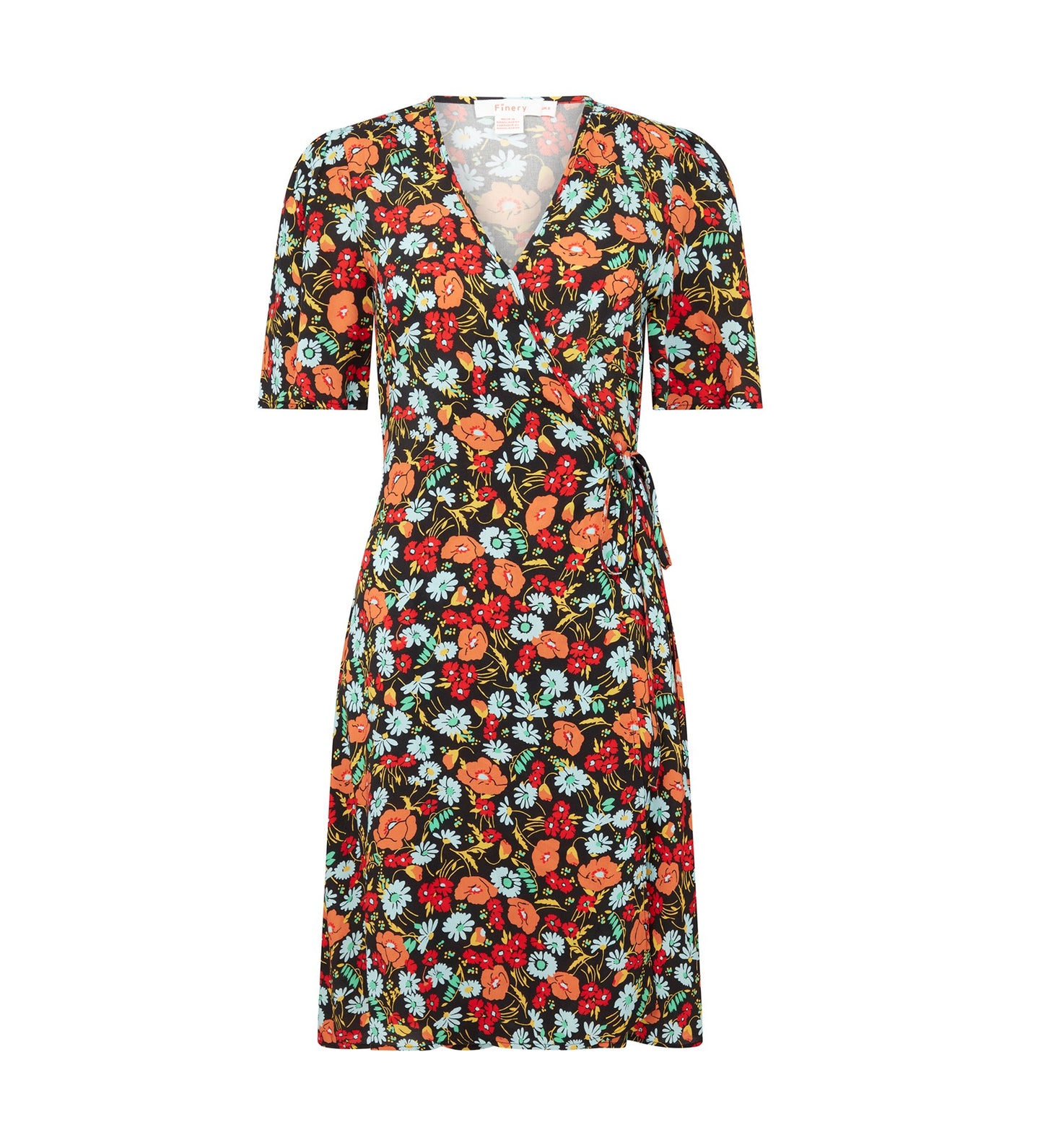 Kristen Black Botanics Knee Length Dress